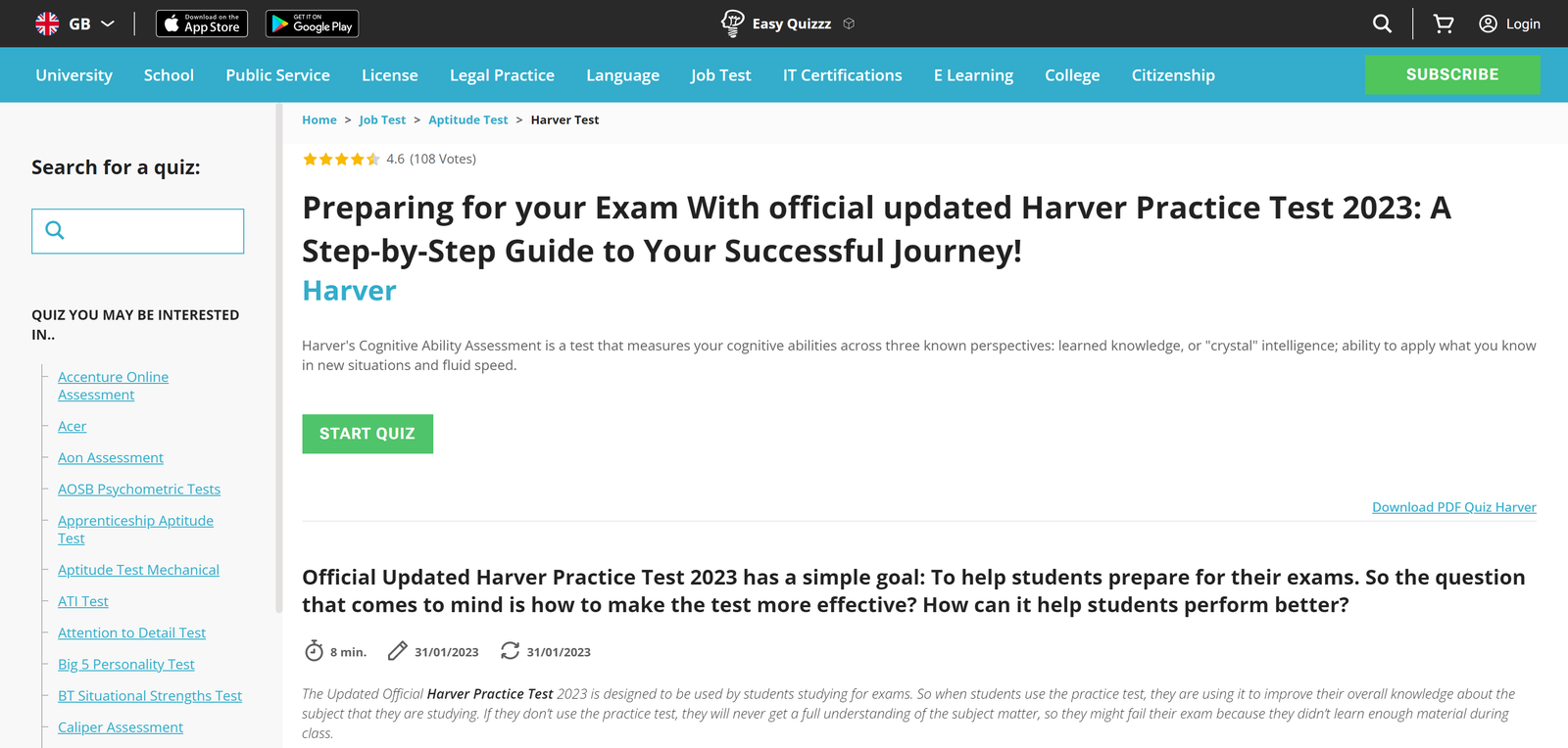 How can Easy-Quizzz help you ace the Harver Assessment image